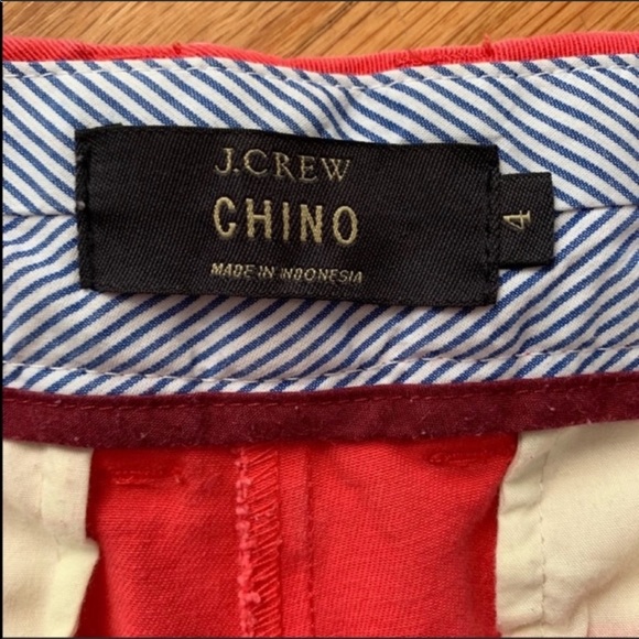 J. Crew coral chino shorts - Picture 3 of 4